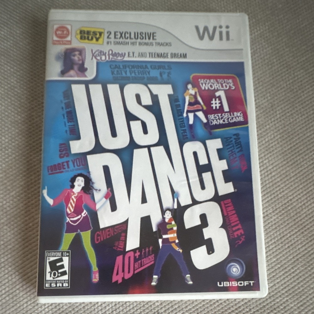 Just Dance 3 Nintendo Wii 2011 Ubisoft Best Buy Exclusive Katy Perry E10+